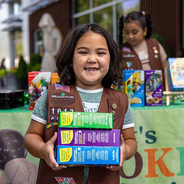 Girl Scouts of Greater Los Angeles visual Google Pin Map which identifies locations where audiences can find a Girl Scout troop near them to purchase Girl Scout Cookies.