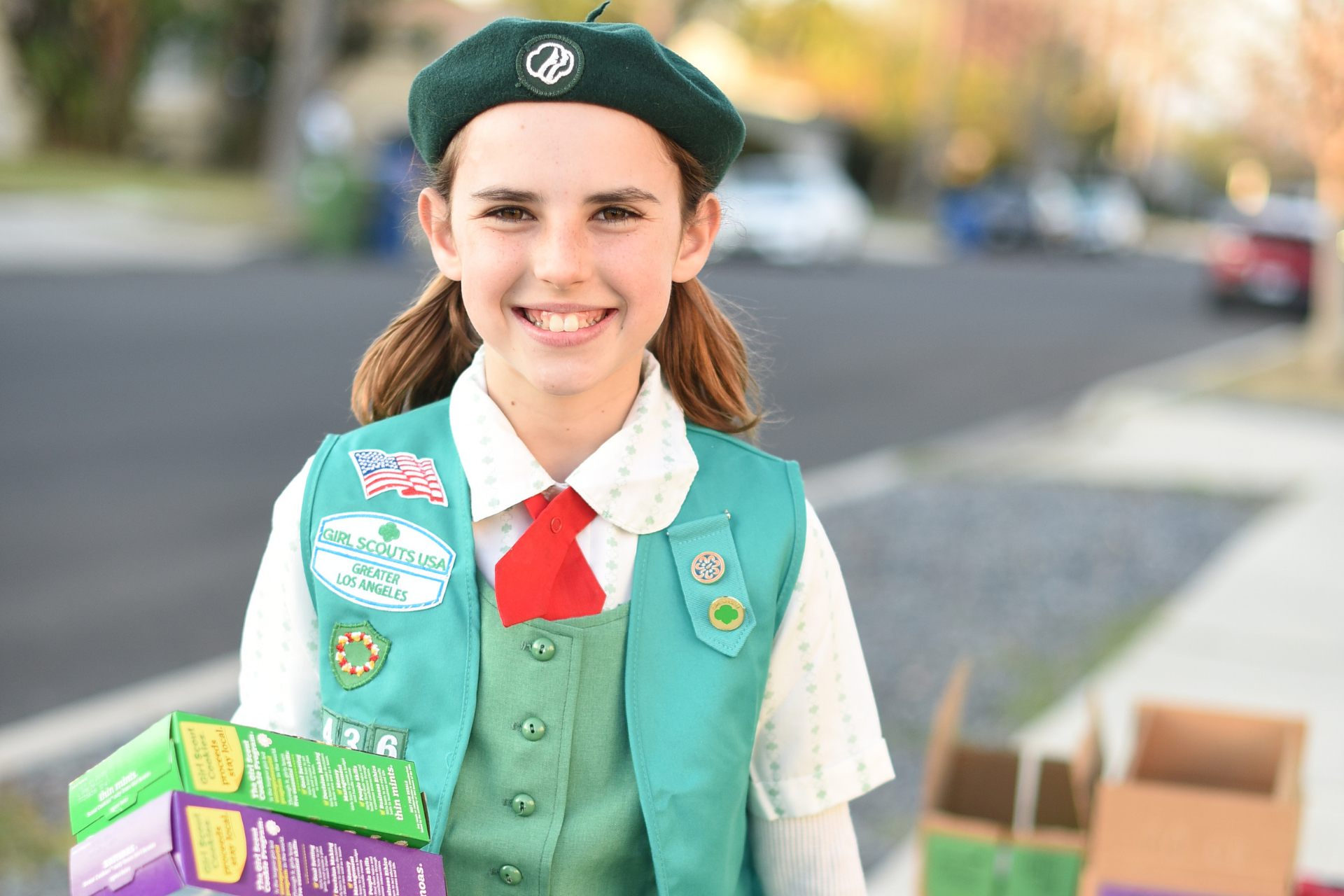 Girl Scouts of Greater Los Angeles visual Google Pin Map which identifies locations where audiences can find a Girl Scout troop near them to purchase Girl Scout Cookies.